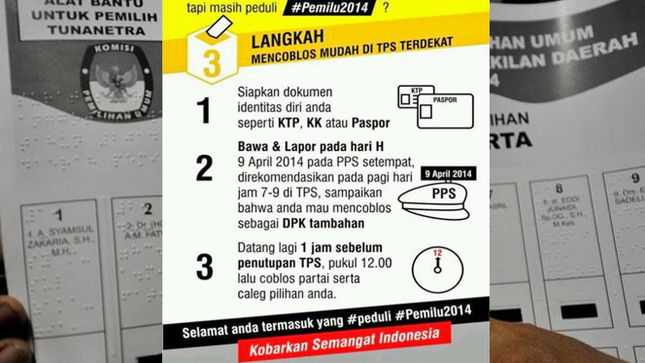 Meski Tak Terdaftar di DPT, Masih Bisa Mencoblos Loh!