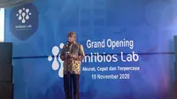 Enggartiasto Lukita membuka laboratorium fokus Covid-19 di Desa Dawuan Barat, Cikampek, Karawang, Jawa Barat, Kamis (19/11/2020). (Ist)