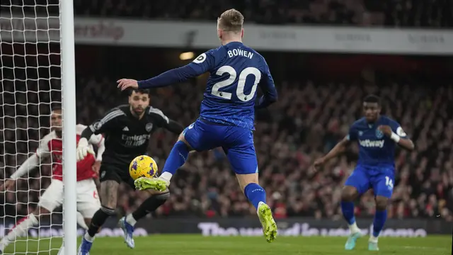 Foto: Penampilan Menawan Jarrod Bowen dkk saat Gagalkan Misi Arsenal Kudeta Puncak Klasemen Liga Inggris 2023/2024