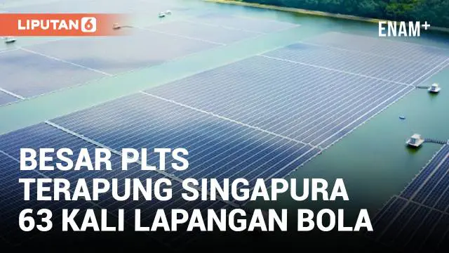 PLTS Terapung di Tengeh Reservoir, Singapura ini memiliki luas sebesar 45 hektar atau setara dengan 63 lapangan bola. Setiap panel surya terbuat dari food grade plastic agar tidak mencemari waduk yang jugalah menjadi suplai air minum masyarakat.