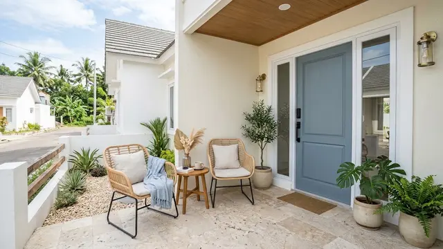 Teras Minimalis Bergaya Modern Coastal