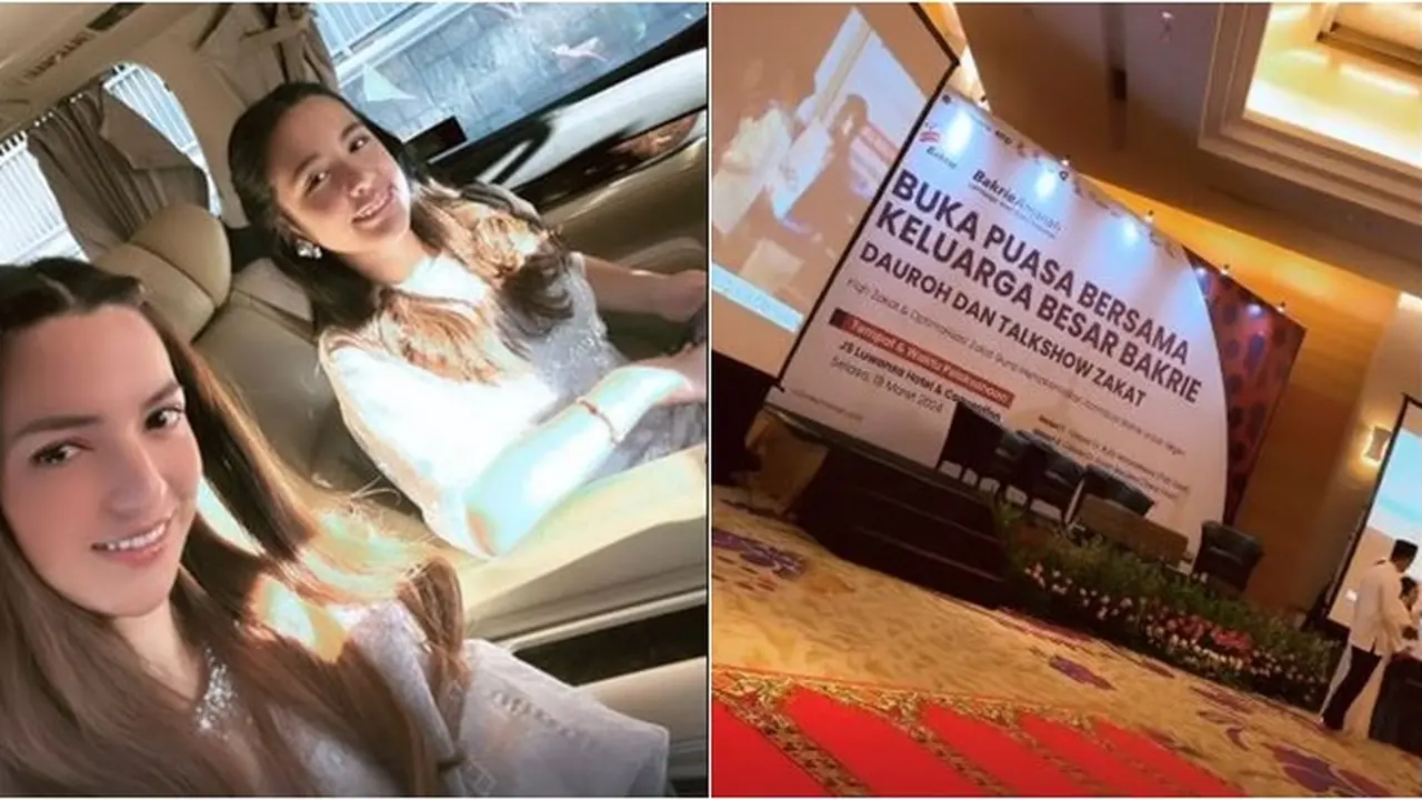6 Potret Nia Ramadhani dan Mikhayla di Acara Bukber Keluarga Besar Bakrie, Menawan