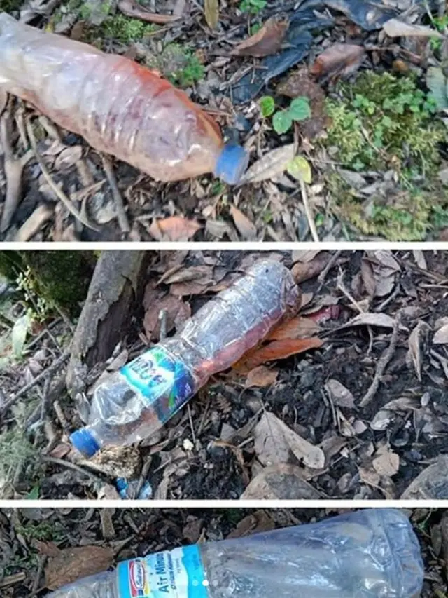 Potret Gunung Dempo di Sumatera Selatan Dipenuhi Sampah