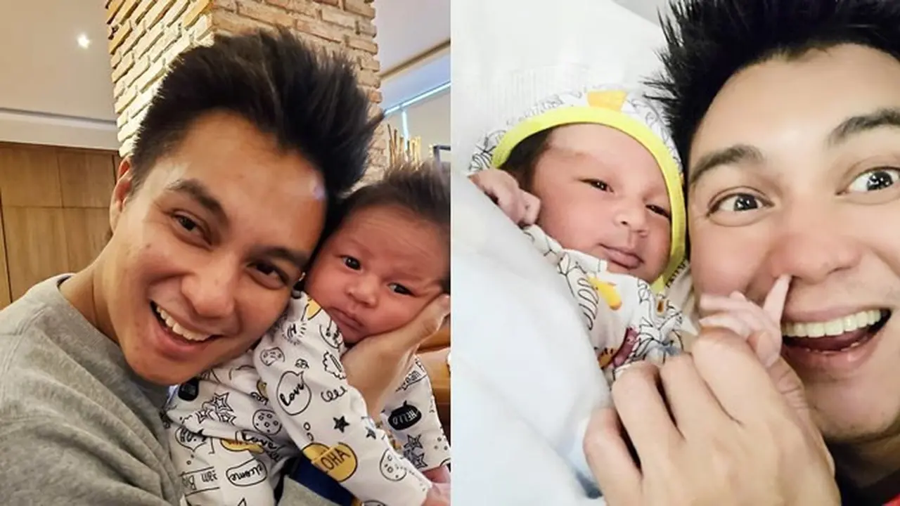 7 Potret Baim Wong Bersama Putranya Baby Kiano, Menggemaskan