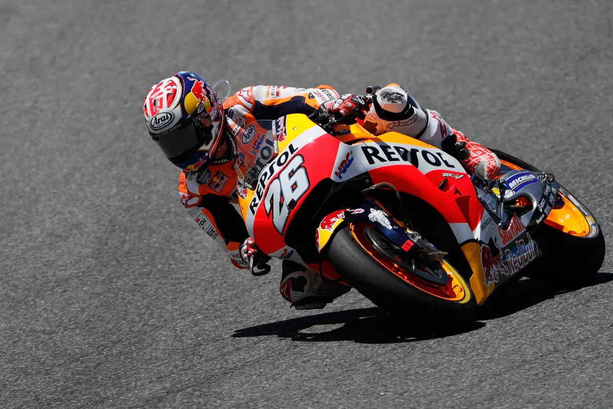 20170507-Dani Pedrosa Juarai MotoGP Spanyol-AP