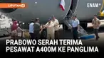 Presiden Prabowo Subianto menghadiri proses serah terima pesawat A400M yang sebelumnya diserahkan oleh Airbus Defence and Space ke Kementerian Pertahanan (Kemhan). Hal ini menandai tonggak bersejarah dalam upaya modernisasi kemampuan angkut udara mil...