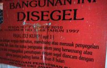 Tak ada aktivitas pekerja setelah gedung Kesra disegel