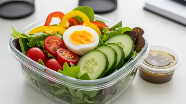 Salad Sayur Telur Rebus
