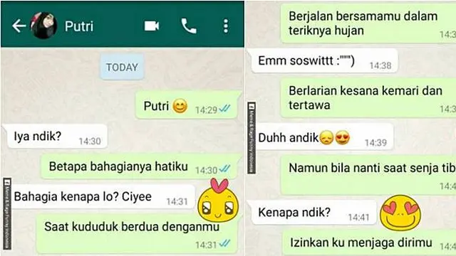 6 Chat Gebetan Bahas Hujan Ini Romantis Sekaligus Bikin Geleng Kepala