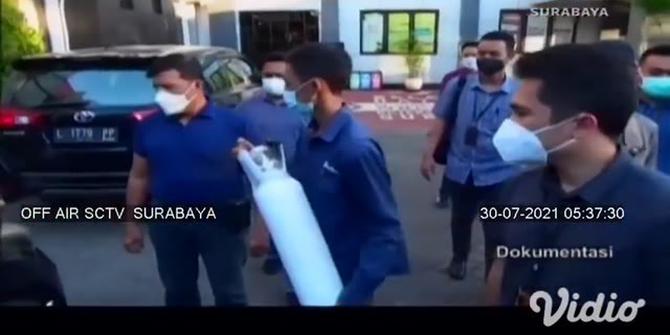 VIDEO: Jual Tabung Oksigen 1 Meter Kubik Rp 4,5 Juta, Pria Surabaya Diringkus Aparat