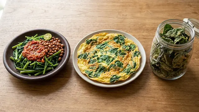 Olahan Bayam dan Kangkung