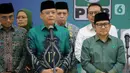 Pertemuan kedua partai tersebut berlangsung secara tertutup selama kurang lebih satu jam. (Liputan6.com/Herman Zakharia)