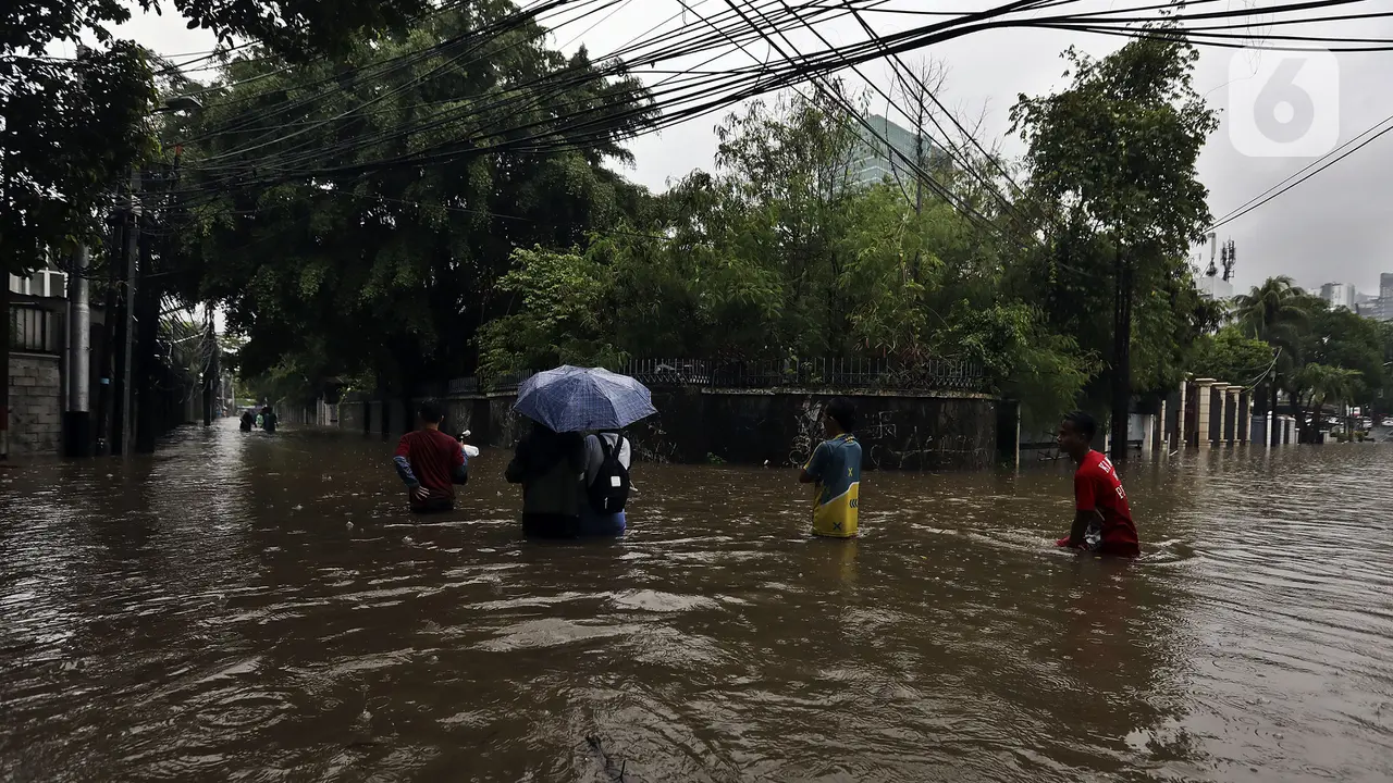 Diguyur Hujan, Banjir Rendam Hang Lekir Jakarta