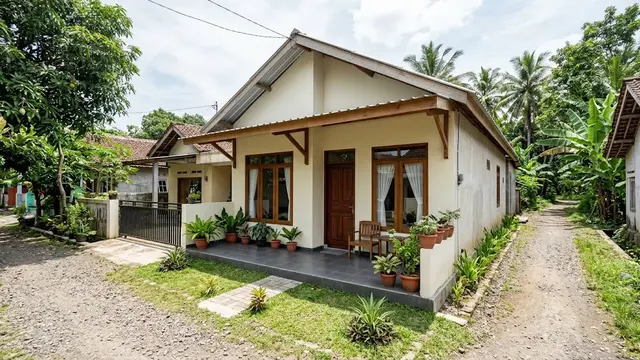 Model Rumah Desa Low Budget untuk Lahan 6×12 Meter