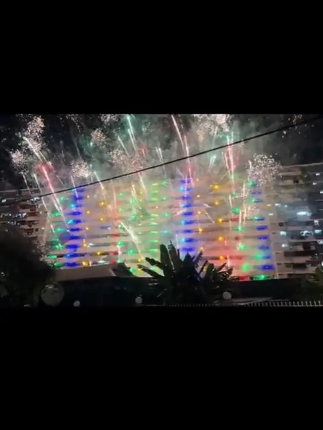 Viral Satu Apartemen Luncurkan Kembang Api Meriahkan Lebaran, Bak Festival