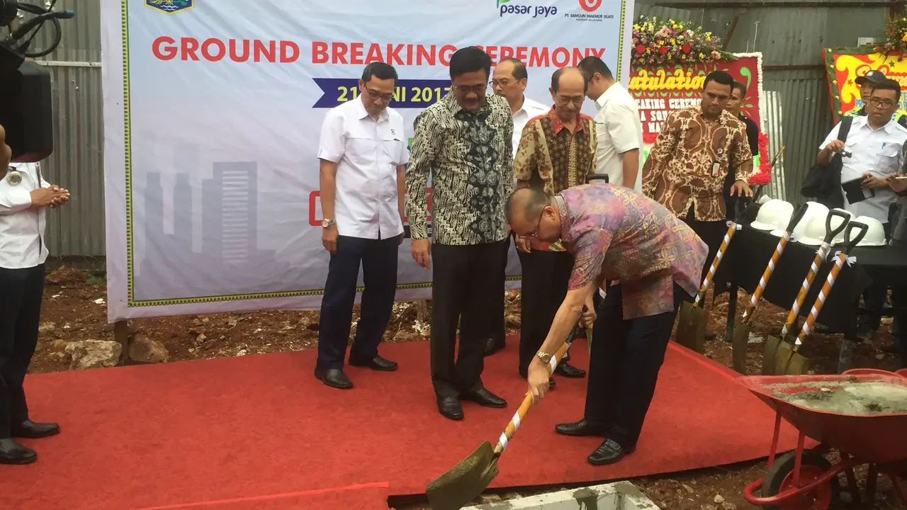 Djarot Resmikan Pembangunan Pasar Terintegrasi Hotel di Fatmawati