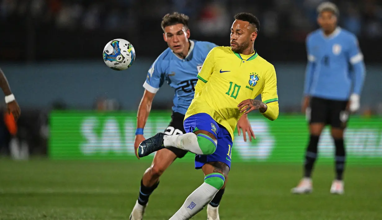 Kemenangan Uruguay itu meningkatkan harapan Uruguay di Kualifikasi Piala Dunia 2026. (Eitan ABRAMOVICH / AFP)
