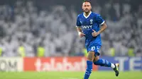 Pemain depan Brasil #10, Neymar, berlari di lapangan selama pertandingan Grup B Liga Champions AFC antara Al-Ain dari UEA dan Al-Hilal dari Saudi di Stadion Hazza bin Zayed di al-Ain pada 21 Oktober 2024. (AFP)