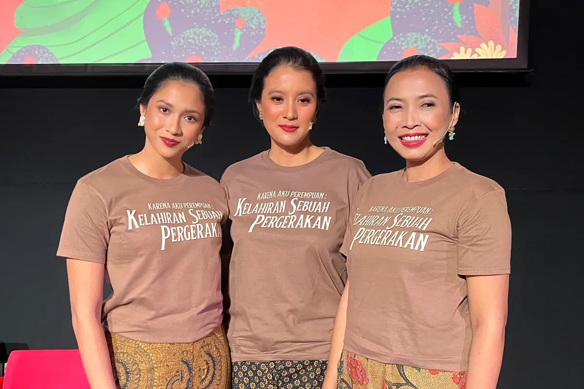 Konferensi Pers "Karena Aku Perempuan: Kelahiran Sebuah Pergerakan" di Galeri Indonesia Kaya, Grand Indonesia (Dok/Fimela.com/Rianti Fitri Wulandari)