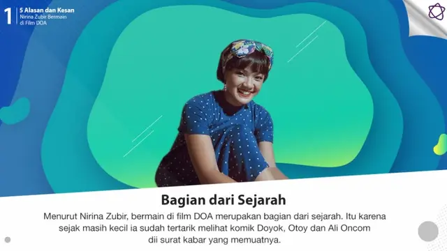 [Bintang] 5 Alasan dan Kesan Nirina Zubir Bermain di Film DOA
