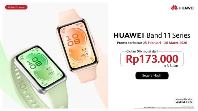 HUAWEI Rilis Smartband Terbaru dengan Layar Lebih Besar dan Fitur Kesehatan Profesional