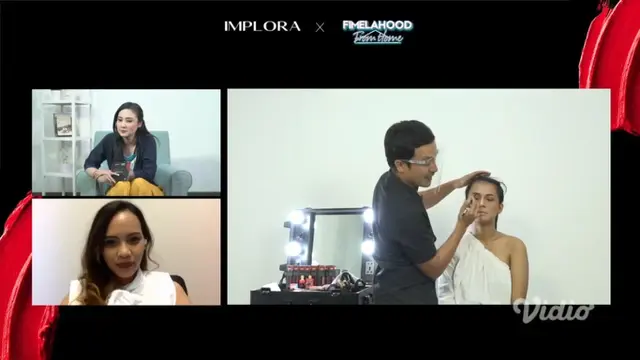 Fimelahood From Home x Implora: Sesi Online Beauty Class Seru Bareng Barry Ritonga dan Aurelie