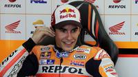 Pebalap Honda, Marc Marquez, terjatuh empat kali dalam dua sesi tes pramusim MotoGP 2016. Hal ini menjadi peringatan bagi Baby Alien.