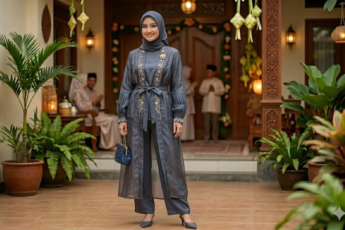 Set Celana dan Blouse untuk Lebaran 2026
