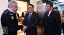 Pertemuan Wakapolri dengan Kepala Public Security Departement (PSD) Kerajaan Jordania guna membahas kerjasama keamanan antara Indonesia dengan Jordania dalam pencegahan terorisme di kedua negara, Jordania, Rabu (18/1). (Liputan6.com)