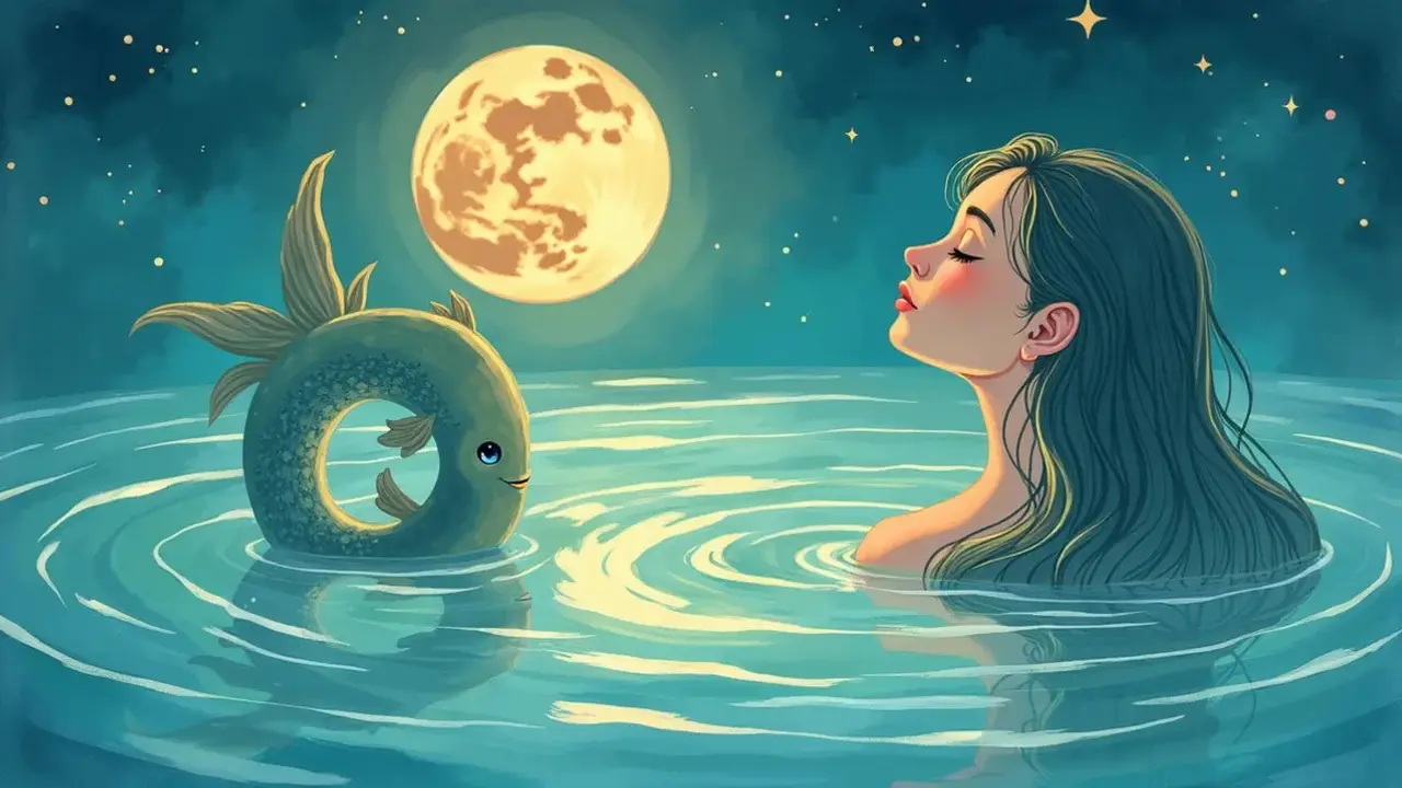 logo zodiak pisces (sumber: AI generated)
