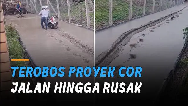 Entah apa yang ada di benak pemotor satu ini.