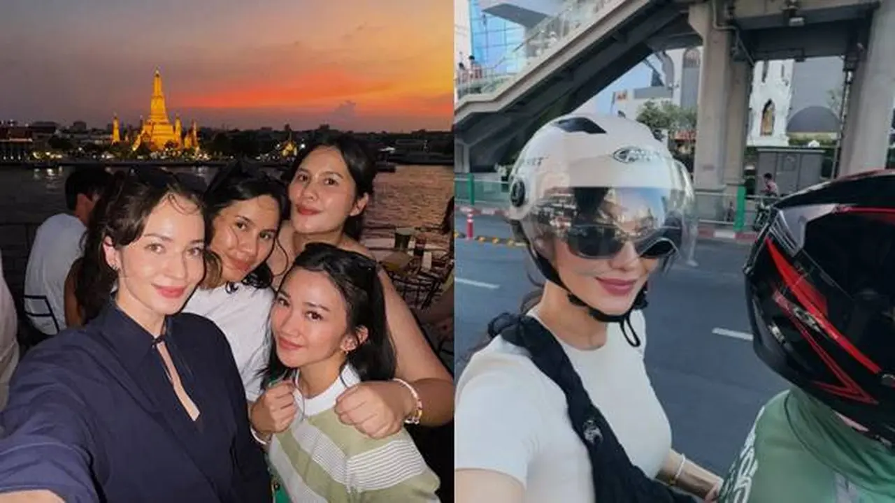 7 Potret Seru Enzy Storia Liburan ke Bangkok, Naik Ojol Hingga Jalan-Jalan ke Museum