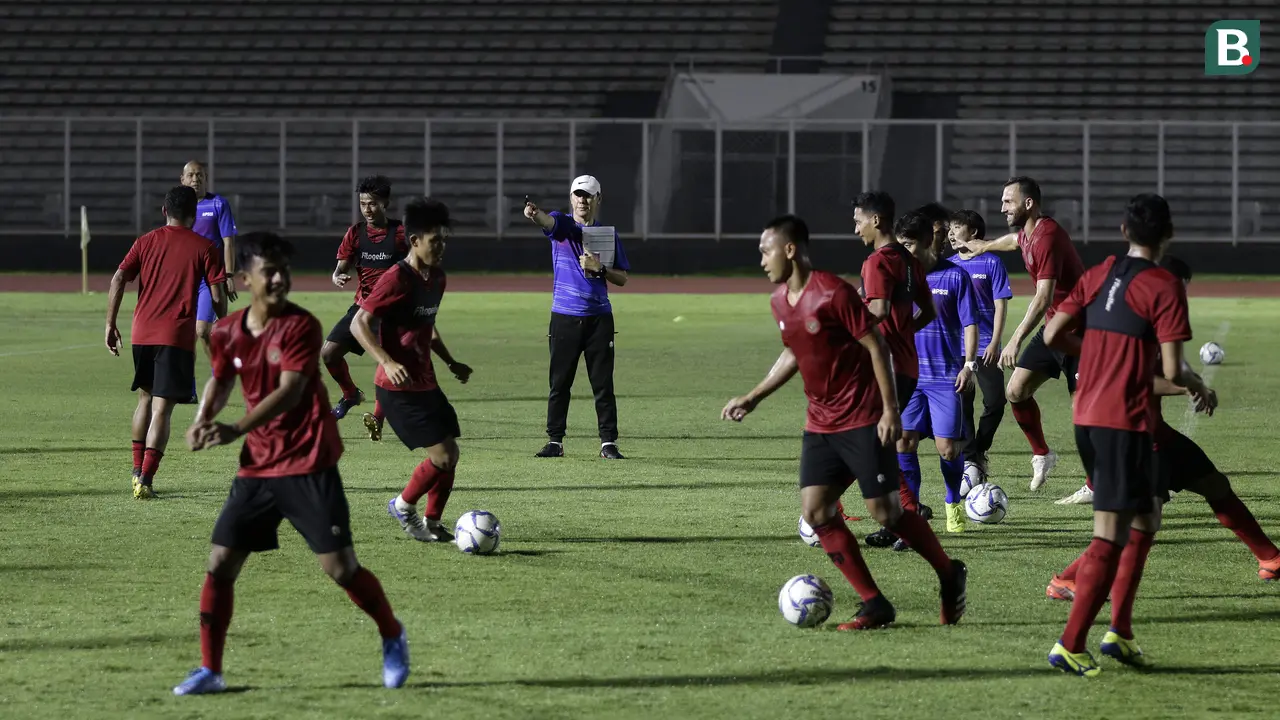 latihan Timnas Indonesia Senior