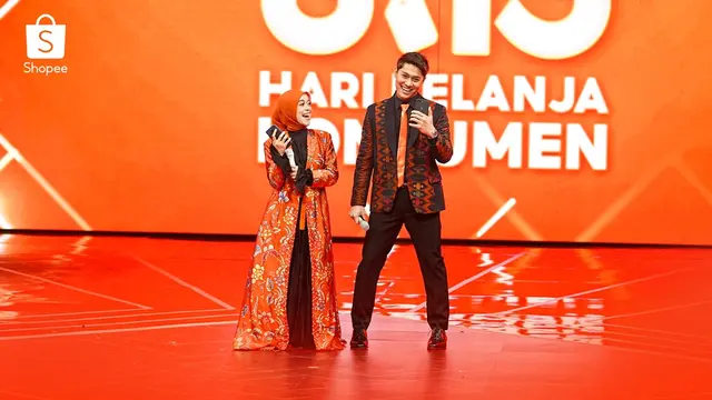 Duet Lesti Kejora dan Rizky Billar Bikin Baper di Panggung Shopee Hari Belanja Konsumen TV Show