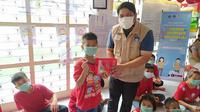Satgas relawan memberikan pendampingan psikososial bagi kelompok rentan yang terdampak Pandemi COVID-19. dok. Satgas Relawan