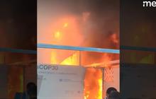 VIDEO: Kebakaran Hebat di Konferensi COP30 Brasil, Tamu Penting Panik Berlarian