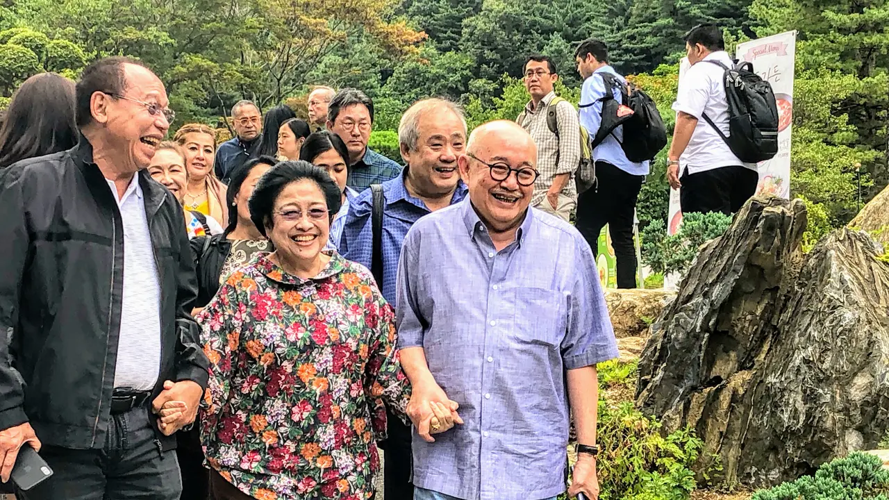 Presiden kelima RI Megawati Soekarnoputri di Korea Selatan.