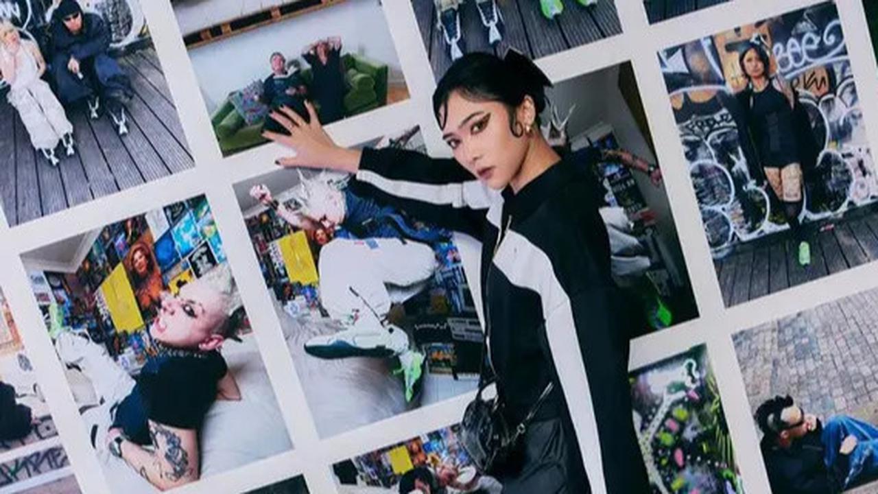 Gaya Nyentrik Isyana Sarasvati di PUMA H-Street Seoul Korea, Pesona Cantik dan Sporty Kian Terpancar