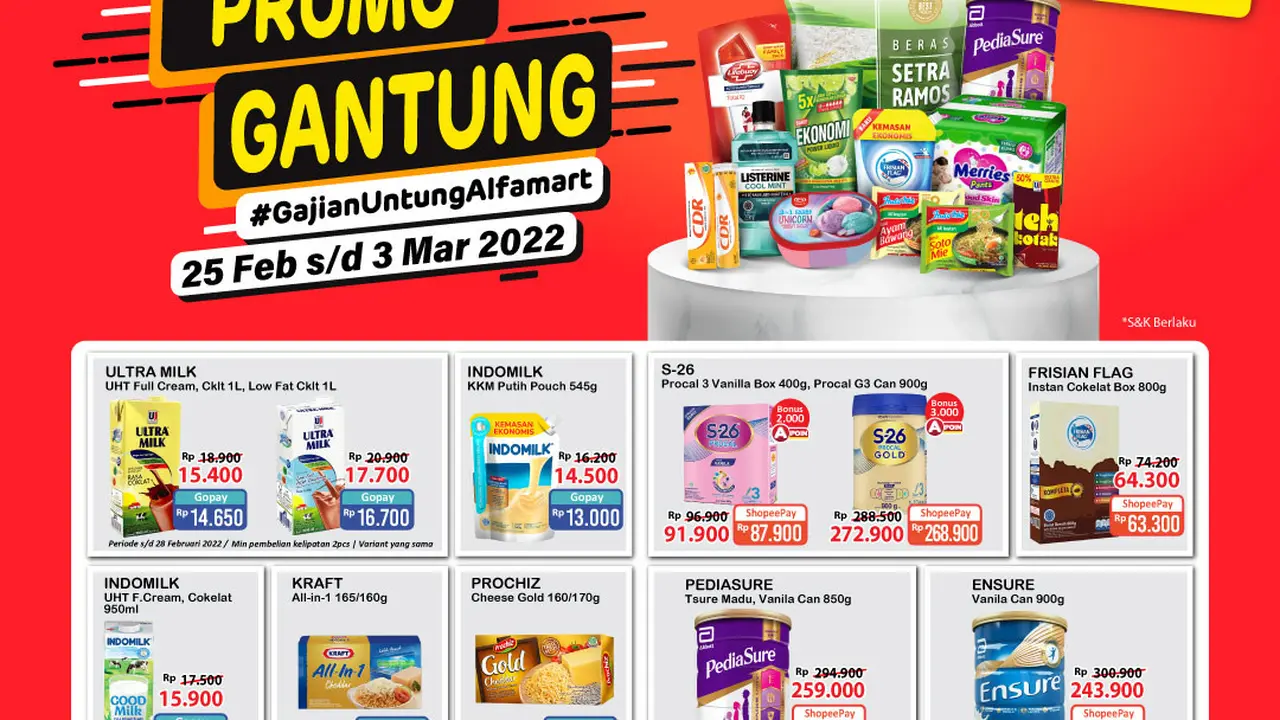 Promo gajian untung Alfamart pada awal Maret 2022. (Photo credit : alfamart.go.id)