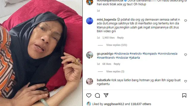 Hotman Paris unggah kondisi kesehatan Dorce Gamalama