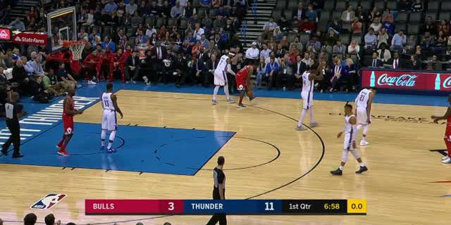 VIDEO: Game Recap NBA 2017-2018, Thunder 92 Vs Bulls 79