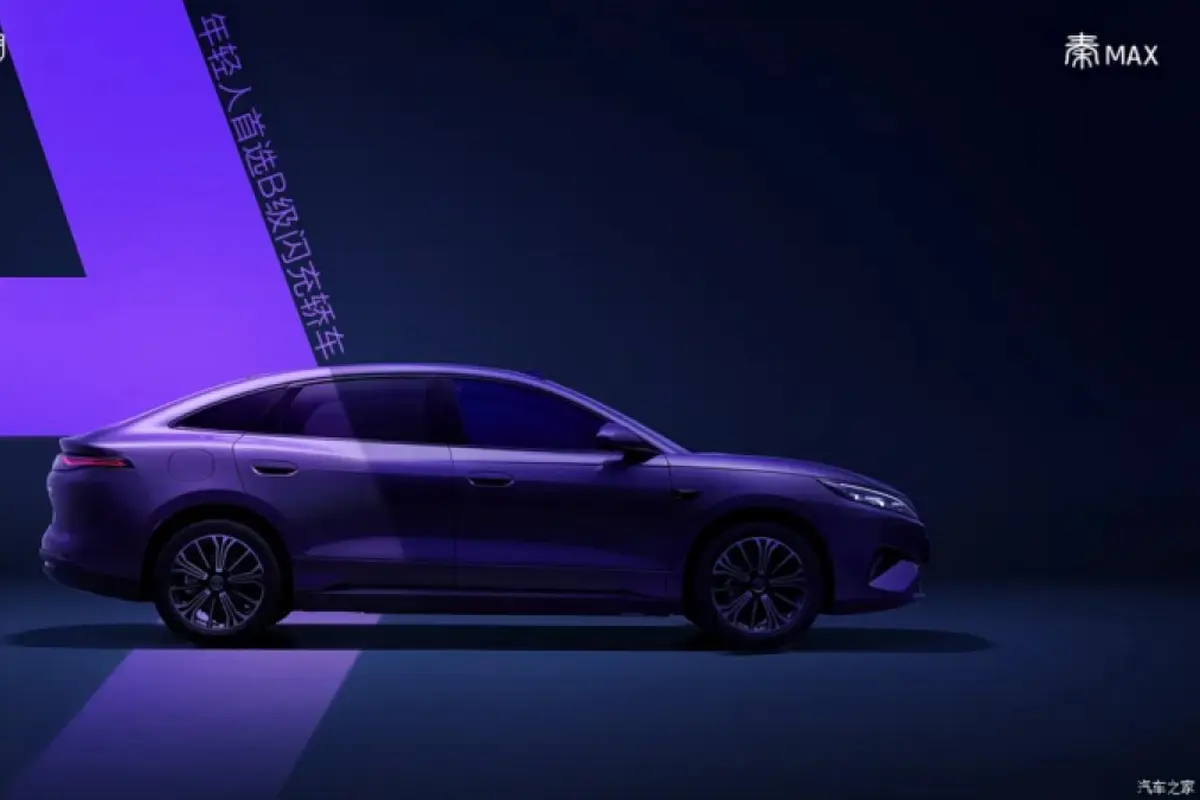 Bidik Konsumen Muda, BYD Pamer Sedan Listrik Qin Max (ArenaEV)