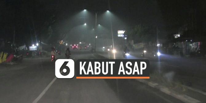 VIDEO: Dini Hari, Kabut Asap Masih Selimuti Palembang