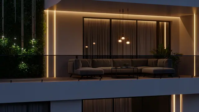 Balkon dengan Konsep Outdoor Living & Smart Technology