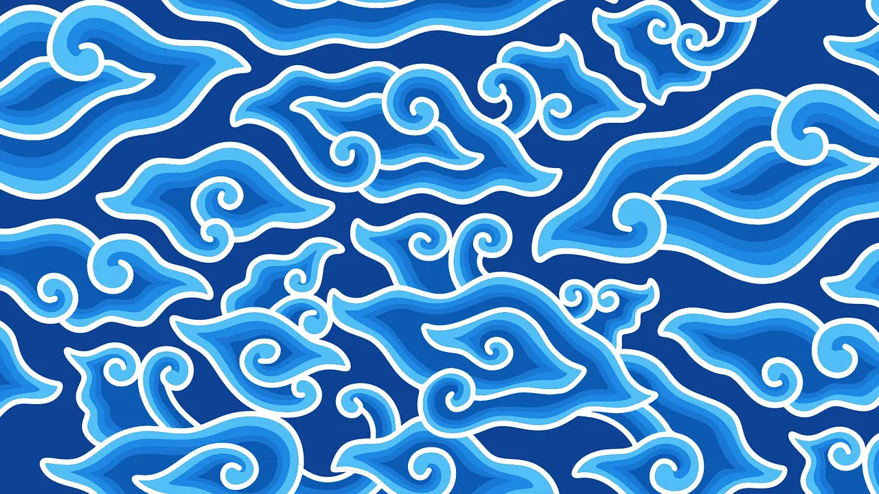 Ilustrasi batik megamendung