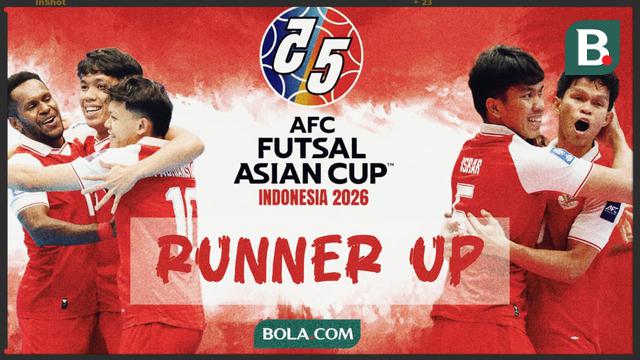 Timnas Futsal Indonesia Runner-up Piala Asia Futsal 2026