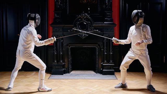 Ilustrasi olahraga anggar