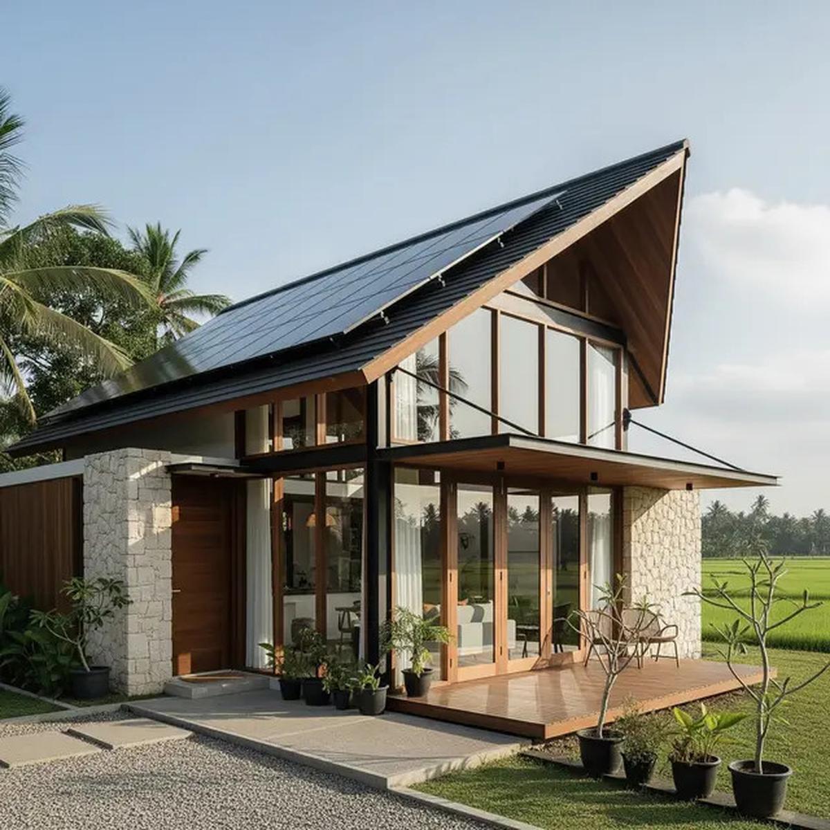 7 Model Rumah Sederhana Tapi Mewah dengan Atap Modern 2025 yang Cocok untuk Tinggal di Desa