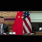 Presiden China Xi Jinping dan Presiden AS Joe Biden. Dok: YouTube White House