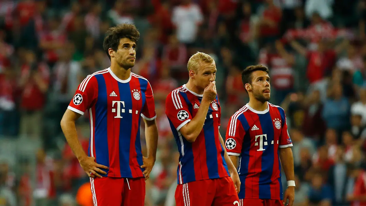Ekspresi Pemain Bayern Muenchen Usai Gagal di Liga Champions